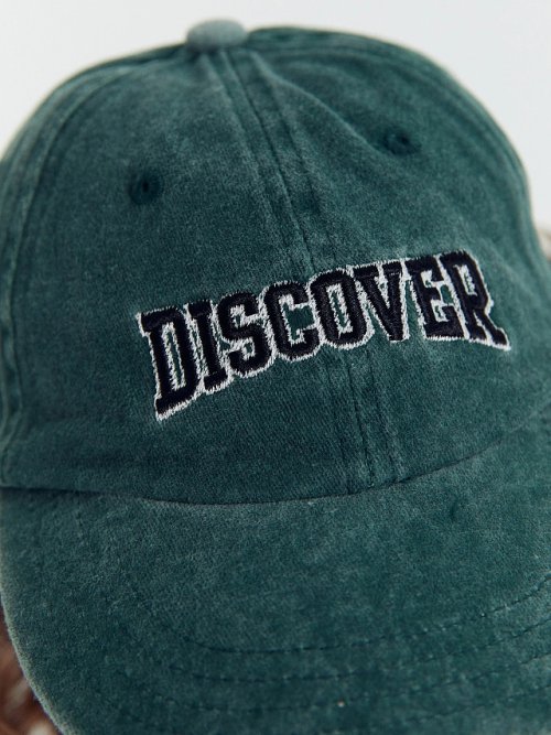 Бейсблка для мальчиков темно-зеленая с вышивкой "discover", фото 3 из 10