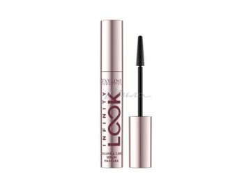 Акции Милы Кореличи Новинки - Тушь для ресниц EVELINE Cosmetics Infinity Look Объемная и ухаживающая, черный