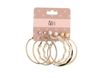 Серьги ODRI, 6 пар, арт. SLW-TCP-69