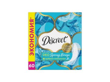 Прокладки ежедневные DISCREET Deo Spring Breeze Multiform Trio, 60 шт