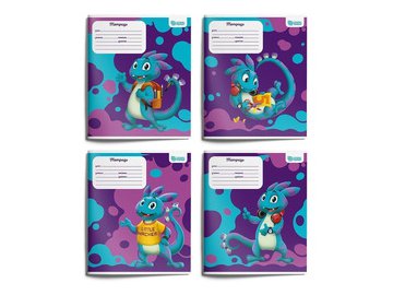 Набор тетрадей Schoolformat SMART DINO ТШК12-СМД4 (4 шт)
