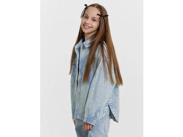 Жакет джинсовый для девочек голубой