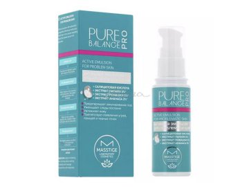 Эмульсия MASSTIGE Pure Balance Pro активная для проблемной кожи, 50мл
