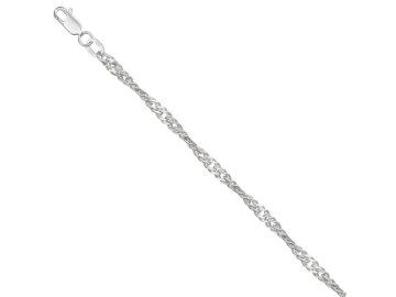 Цепь с плетением "Сингапур" Красцветмет, серебро 925 проба