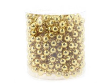 Украшение новогоднее Бусы золото, 5 м, арт. 7012307162
