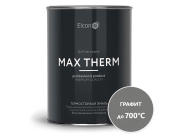 Эмаль ELCON термостойкая графит 0,8кг