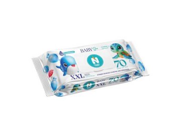 Cалфетки влажные детские NATURAL FRESH Baby Fish гигиенические XXL, 70 шт