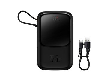 Внешний аккумулятор Baseus PPQD060101 Qpow Pro 10000mAh 22.5W Black (PPQD2-10C)