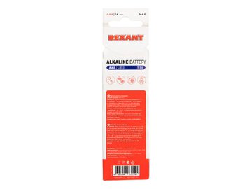 Батарейка REXANT AAA/LR03 1,5 V 24 шт. 30-1013 5 элемент