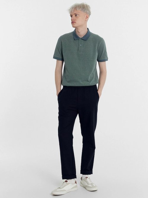 Джемпер мужской в пыльно-зеленом цвете, фото 2 из 6