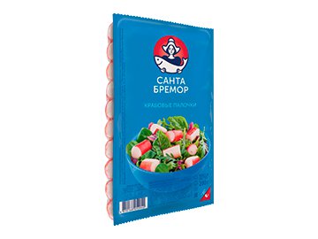 Палочки крабовые Санта Бремор охлажденные имитация 200 г