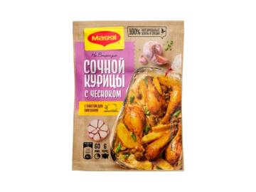 Смесь Maggi на второе для сочной курицы с чесноком с д/запекания 38 г из каталога Корона