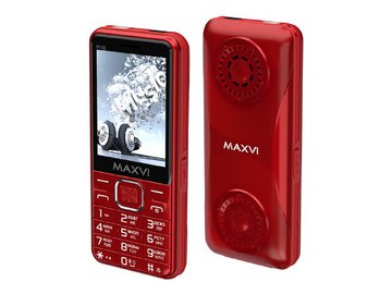 Кнопочный телефон Maxvi P110 (красный)