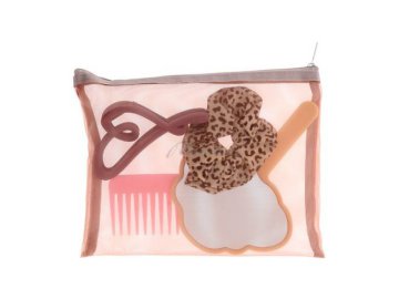 Набор дорожный ODRI Travel Set (расческа - 1 шт, крабик - 1 шт, зеркало- 1 шт, резинка -1 шт), арт.тSLWXL251222-58