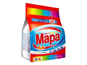 Стиральный порошок Мара Ўзор чысціні Автомат для цветного белья 4 в 1 3 кг