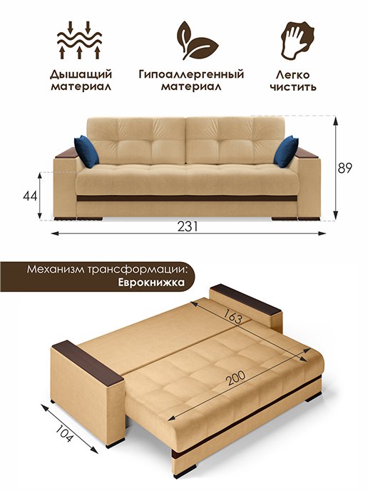 Диван-кровать Николетти Люкс (Независимый пружинный блок), фото 13 из 306
