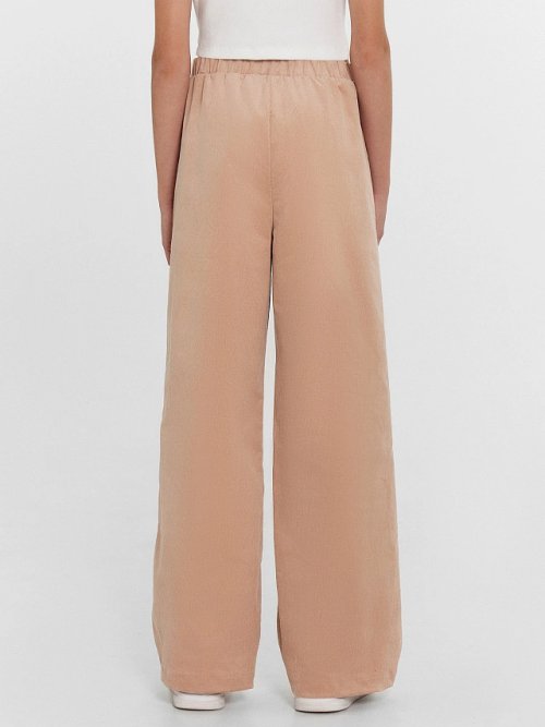 Брюки для девочек темно-бежевые, фото 4 из 5