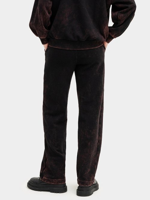 Брюки женские черные с оригинальным принтом, фото 3 из 8