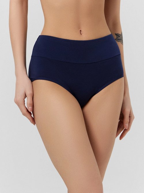 Трусы макси женские синие, фото 2 из 24