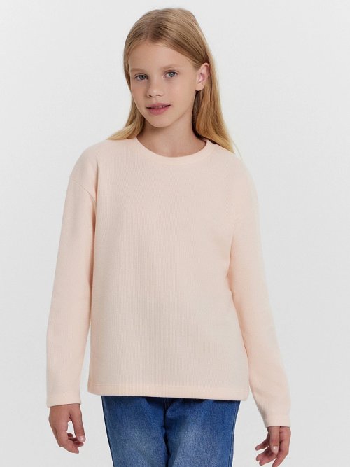 Джемпер для девочек в нежно-розовом цвете, фото 2 из 5