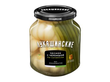Санта акции и скидки Брагин - Чеснок Лукашинские соленья чеснок с черемшой по-сочински