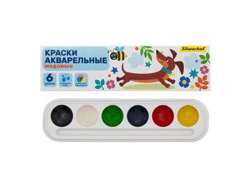 Краски акварельные Silwerhof Веселые друзья 961139-06