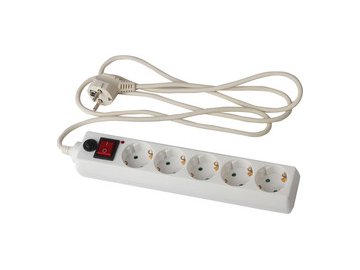 Сетевой фильтр SONNEN 511424 (5 розеток, 1,8м)