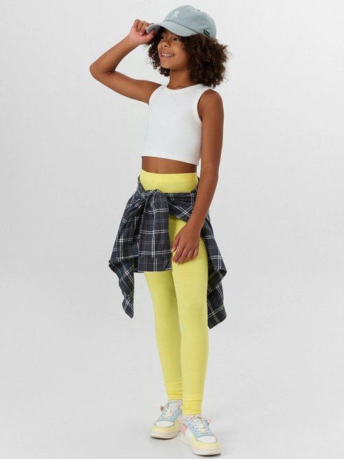 Леггинсы для девочек желтые, фото 5 из 5