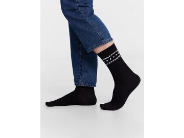 Носки мужские черные с надписью "Доминируй..."