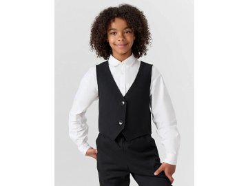 Жилет для девочек в черном цвете