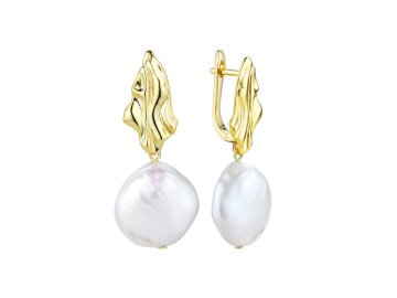 Серьги длинные Fresh Jewelry, серебро 925 проба, вставка жемчуг
