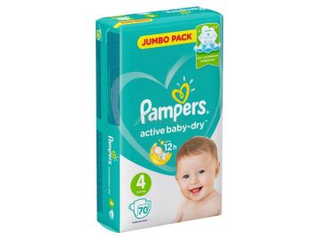 Подгузники для детей PAMPERS Active Baby Dry Maxi (8-14 кг), 70 шт