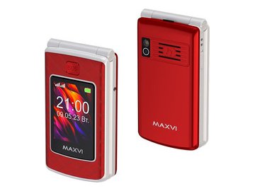 Кнопочный телефон Maxvi E28 (красный) на акции в магазинах 5 элемент