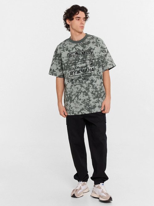 Мужская футболка с принтом и надписью "Идеальный мужчина", фото 3 из 5