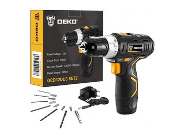 Дрель-шуруповерт Deko GCD12DU3 SET 2 (063-4146) с 1-им АКБ, набор оснастки в Мозыре 5 элемент
