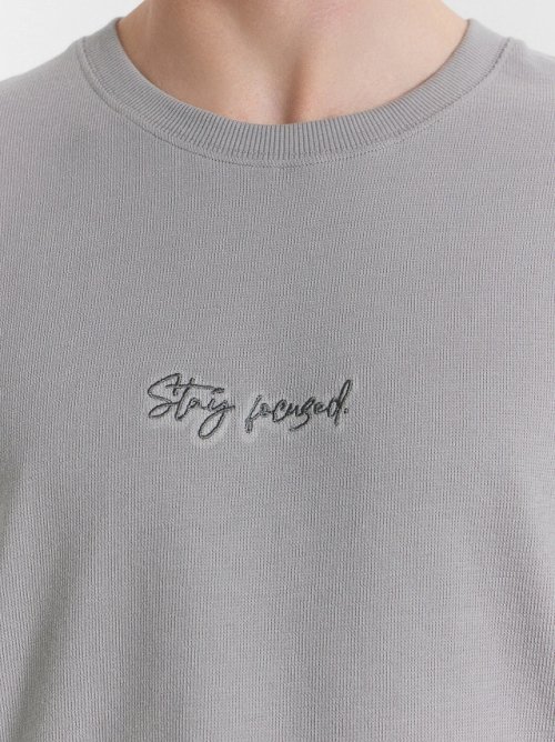 Футболка мужская серая "stay focused", фото 5 из 10