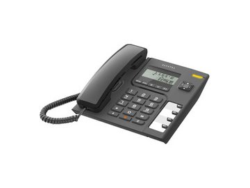 Телефон проводной Alcatel T56 черный на акции в магазинах 5 элемент