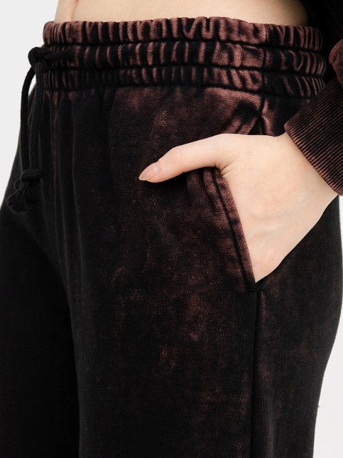 Брюки женские черные с оригинальным принтом, фото 8 из 8