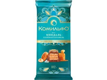 Шоколад"КОМИЛЬФО"(миндаль)102г на акции в магазинах Евроопт