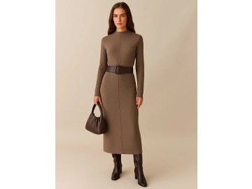 Платье женское коричневое