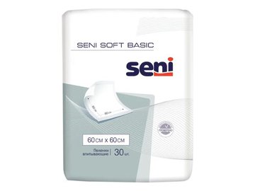 Пеленки впитывающие гигиенические одноразовые SENI SOFT BASIC (60*60) 30 шт