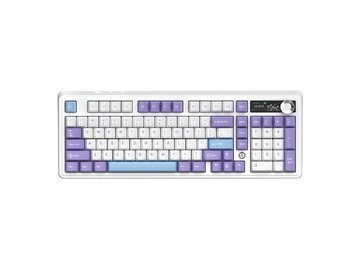 Компьютерная клавиатура AJAZZ AK980 V2 (фиолетово-бело-синяя)