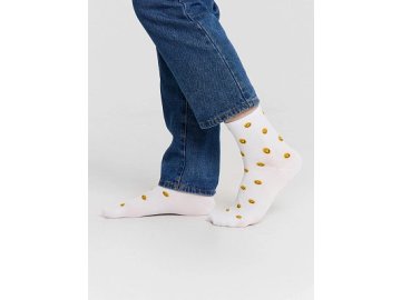 Носки мужские белые со смайликами