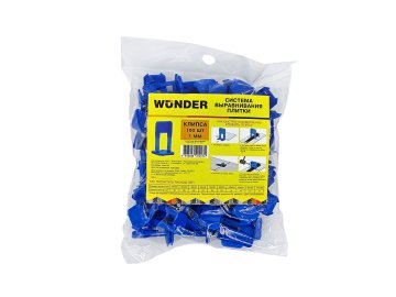 Система укладки плитки 1мм - Клипса мини (100шт/уп) WUNDER в Минске Ома