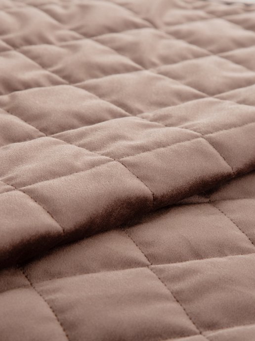 Покрывало стёганое «Империя» 117х200 см (коричневый), фото 9 из 224