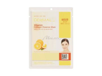 Маска тканевая для лица DERMAL с витамином С и коллагеном, 23 г