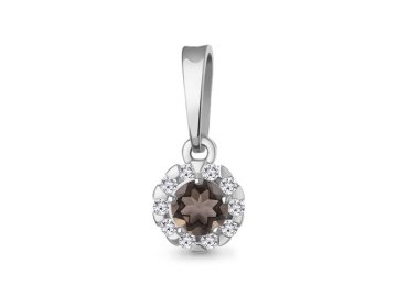 Подвеска декоративная Aquamarine, серебро 925 проба, вставка фианит
