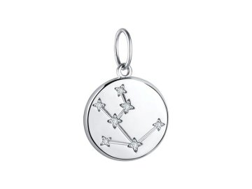Подвеска телец TALANT, серебро 925 проба, вставка фианит