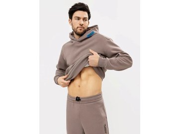 Худи мужское теплое в коричневом цвете Марк Формель