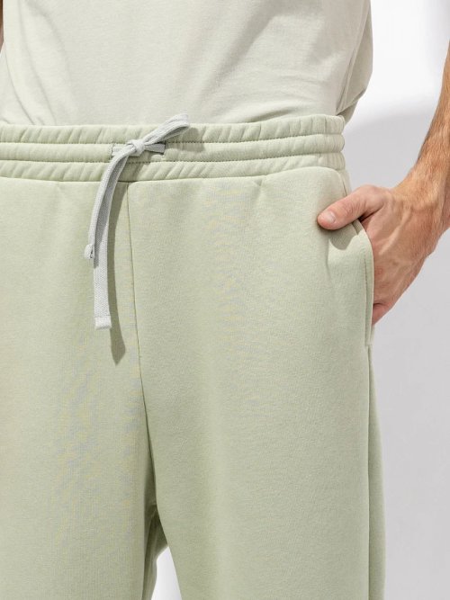 Утепленные мужские джоггеры в оттенке "пыльный зеленый", фото 5 из 5